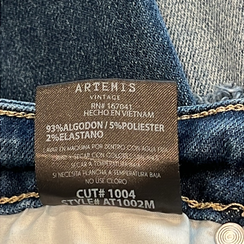 Artemis Vintage Distressed Straight Leg Jeans - Picture 15 of 15